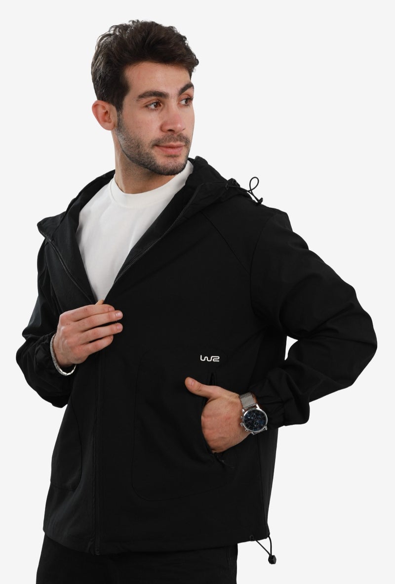White Rabbit Men’s Soft Waterproof Hooded Jacket - Image 2